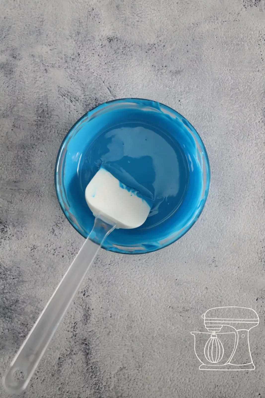 Geschmolzene blaue Melts