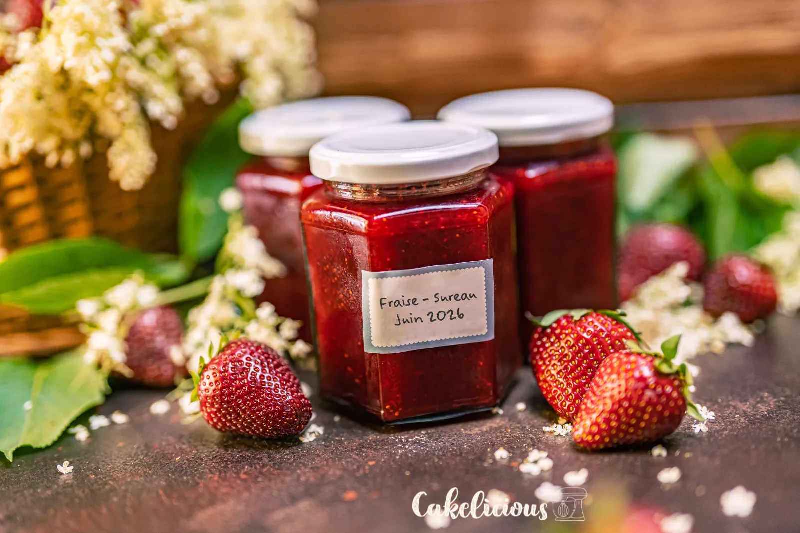 Making strawberry elderflower jam yourself