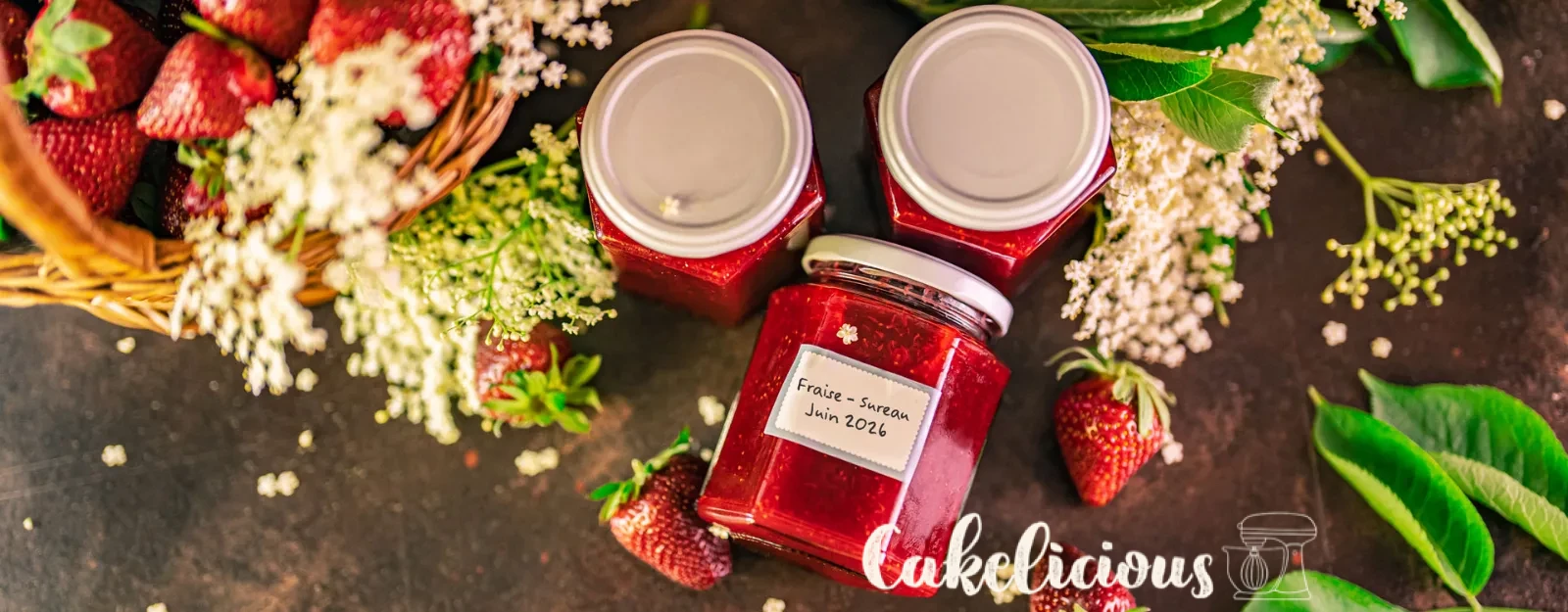 Making strawberry elderflower jam yourself