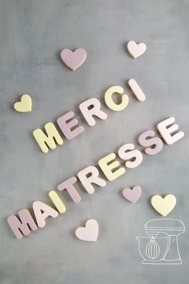Nachricht «Merci Maîtresse» aus Guetzli