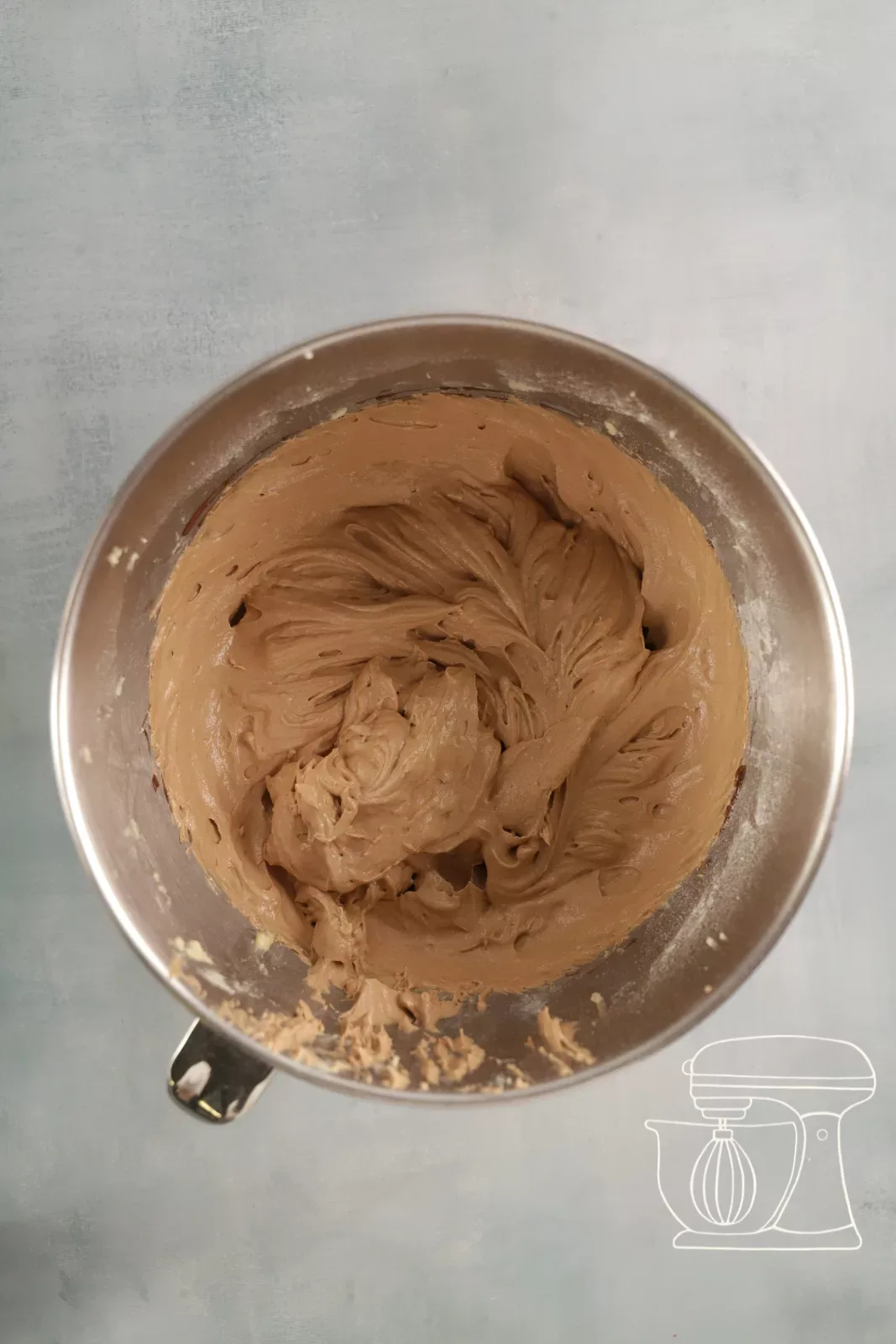 Glatter Schokoladenteig für die Halloween Cupcakes