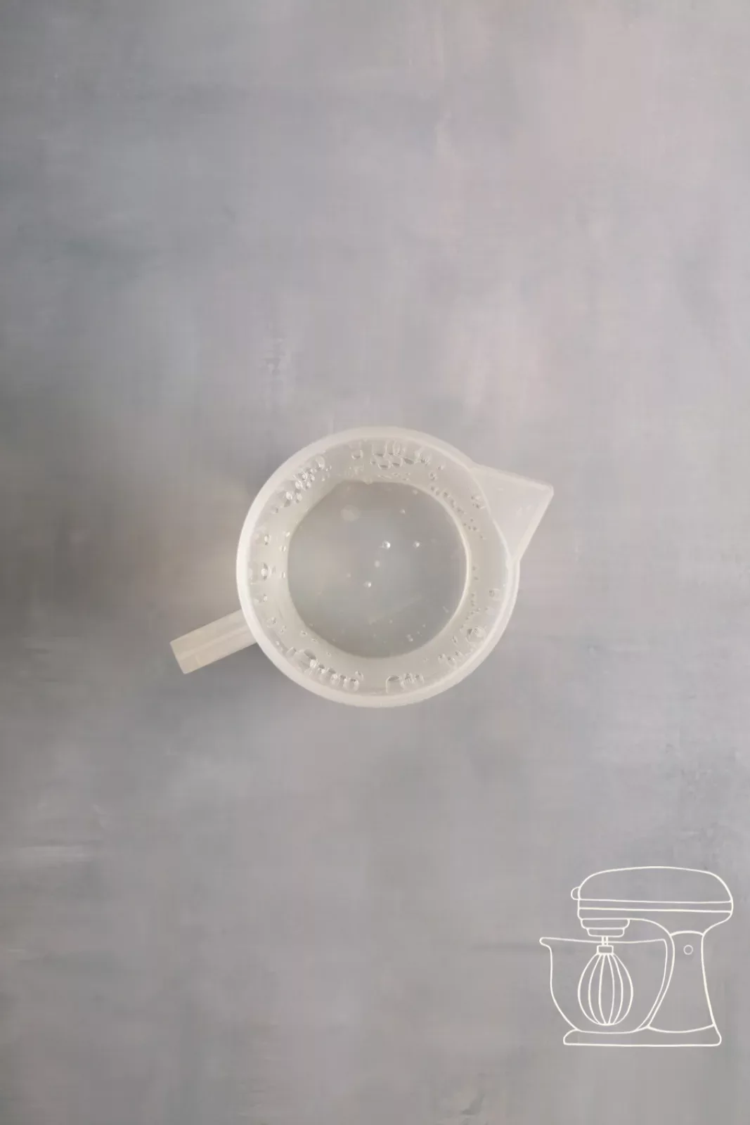 Gelatine is placed in cold water