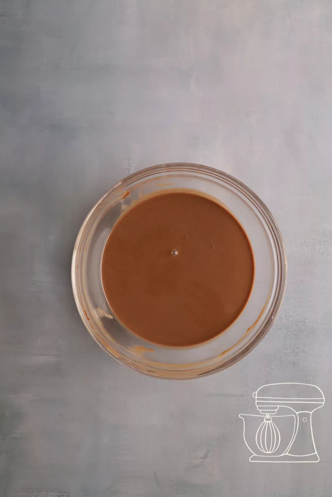 Ganache is covered with cling film