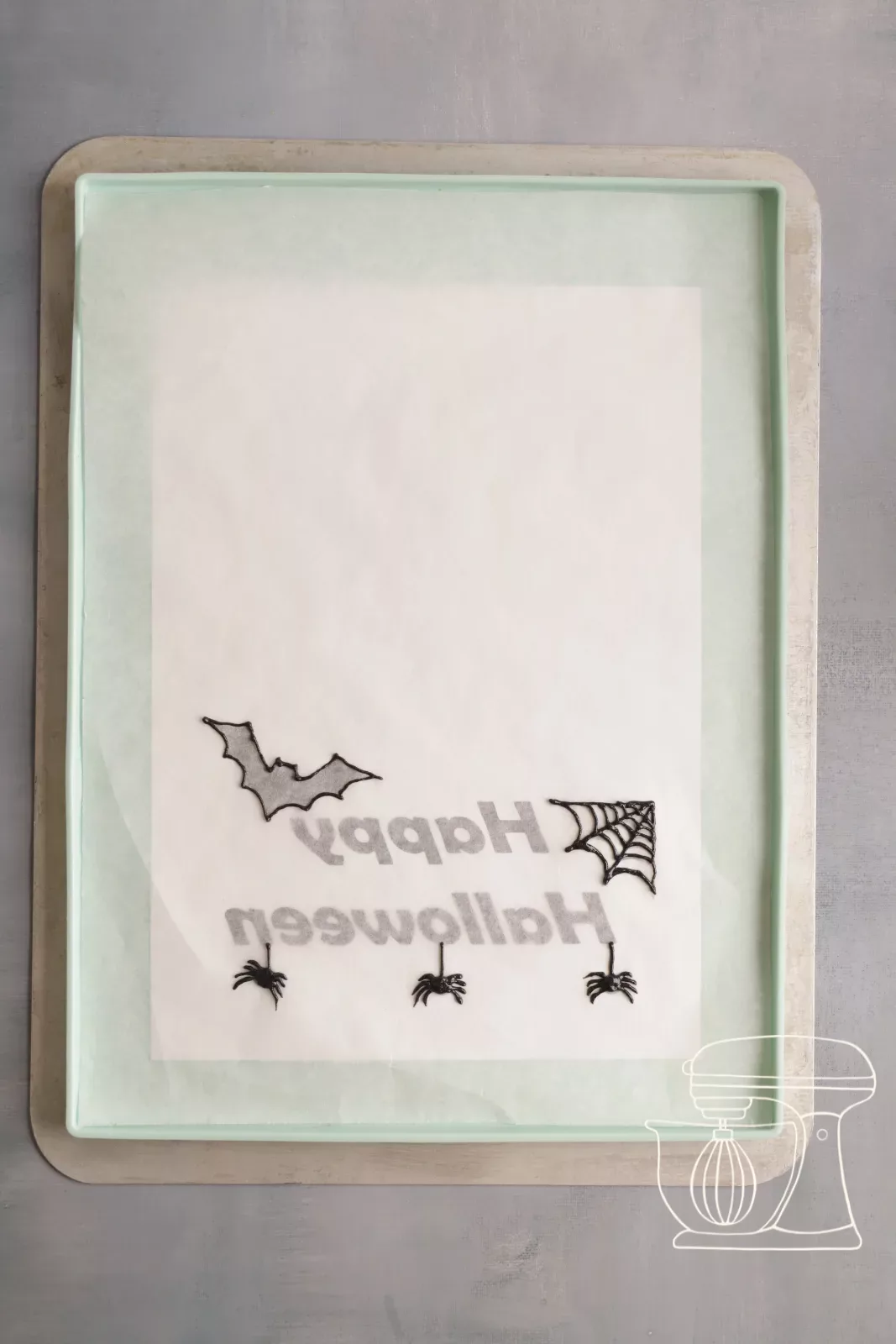 Bat being piped over with black cigarette paste