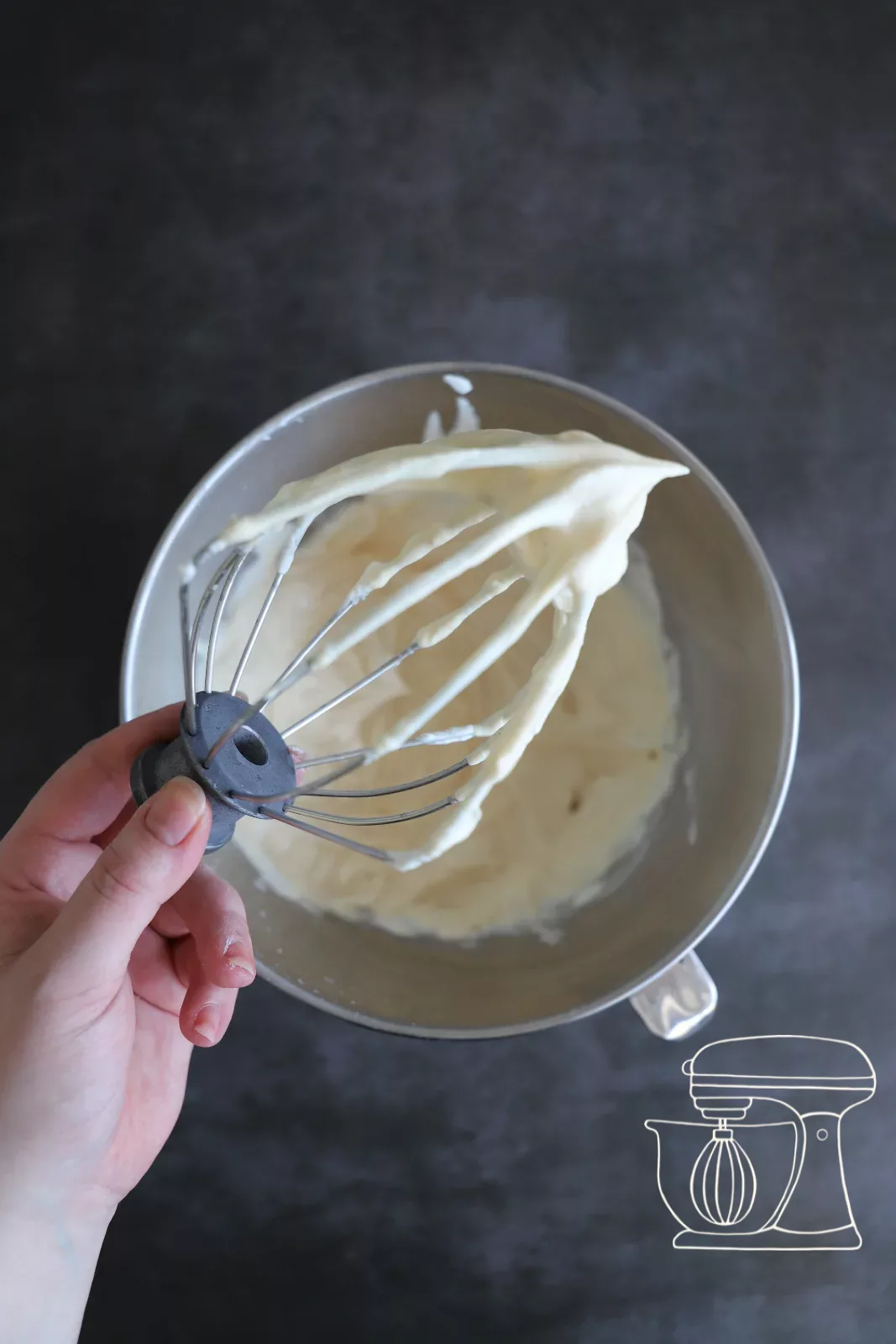 Smooth, creamy cheesecake mixture