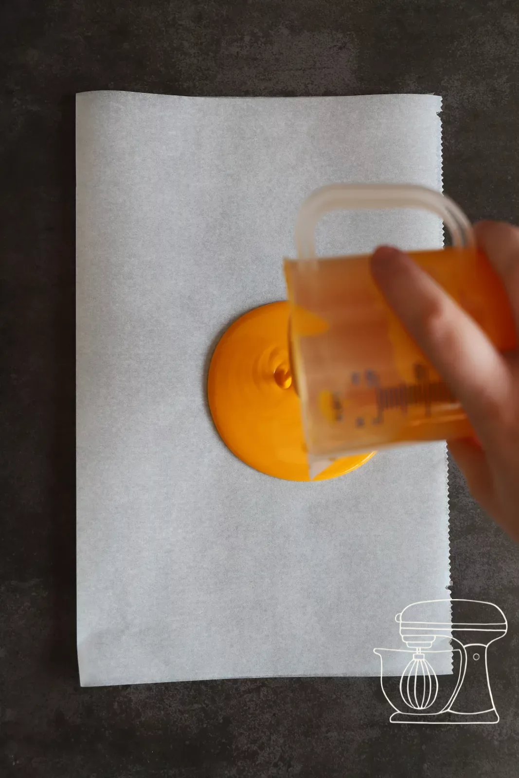 Leftover Deco melts setting on baking paper