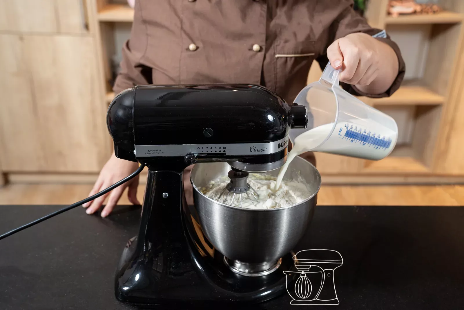 Milch einlaufen lassen