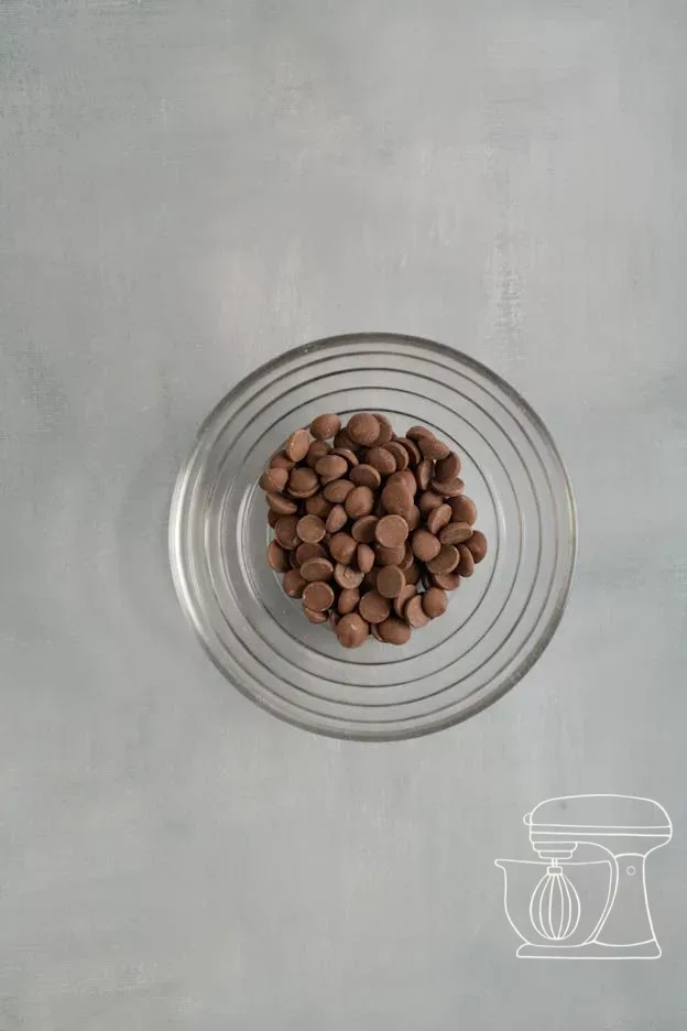 Milk chocolate in a Bowl