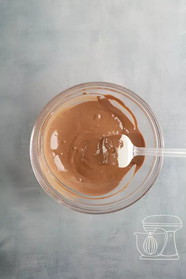 Geschmolzene Milchschokolade