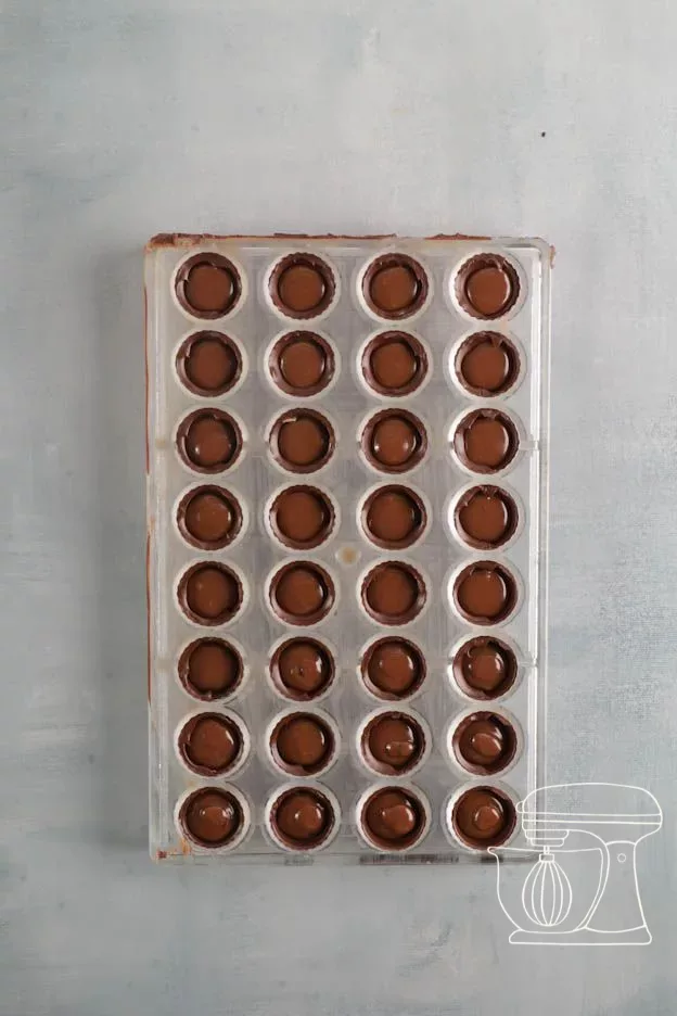 Toutes les coques remplies de ganache