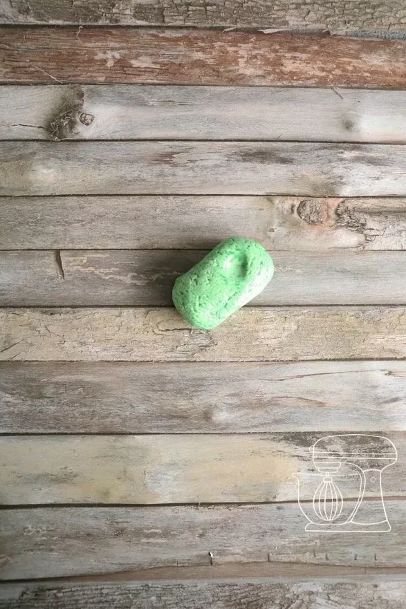 Colored modeling chocolate wrapped flat in cling film