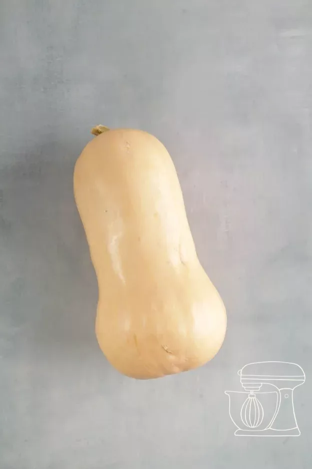 Butternut squash for the mini pumpkin cakes