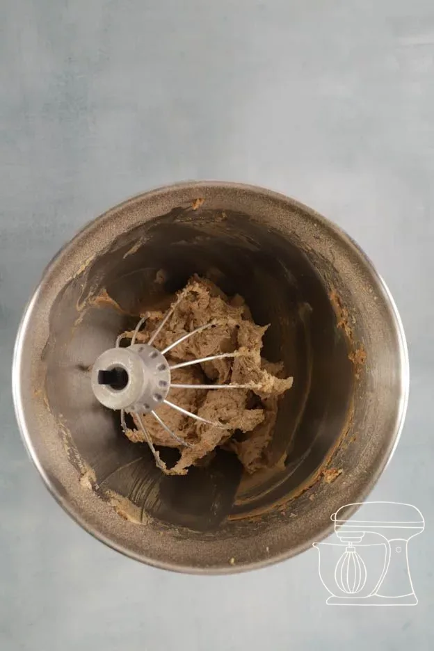 Maple syrup being poured into the Mixing bowl