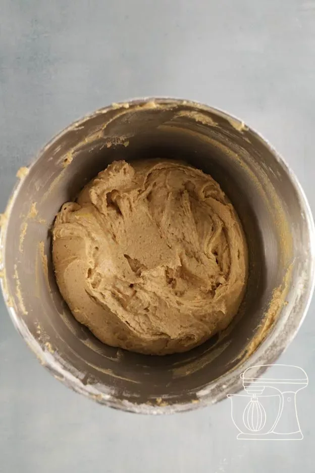 Compact, thick batter for the mini pumpkin cakes
