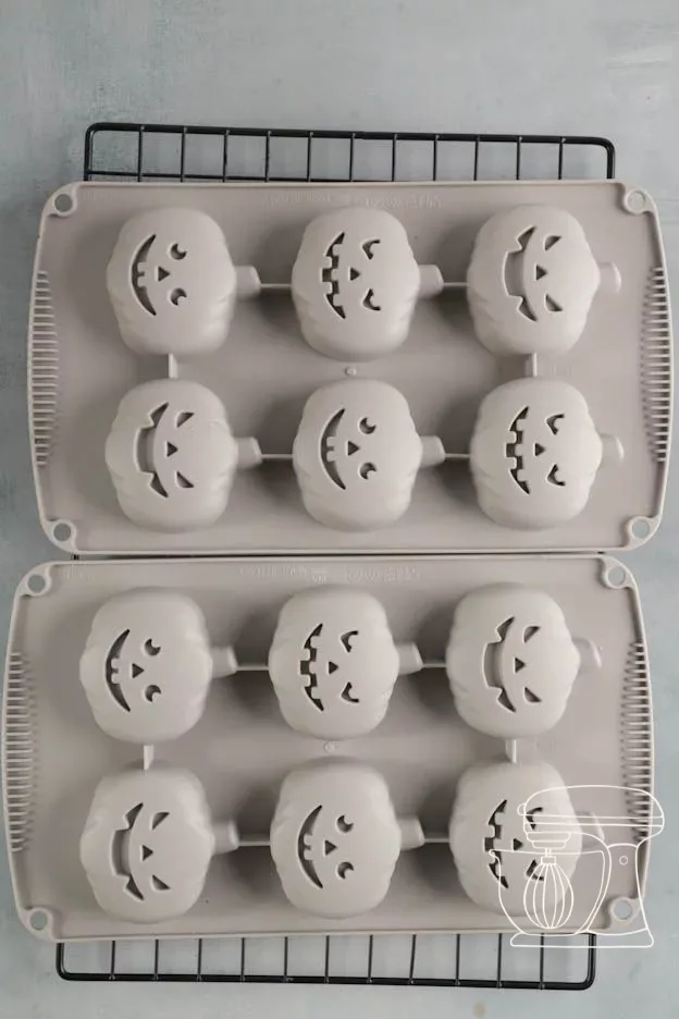 Mold is turned out onto a cake rack