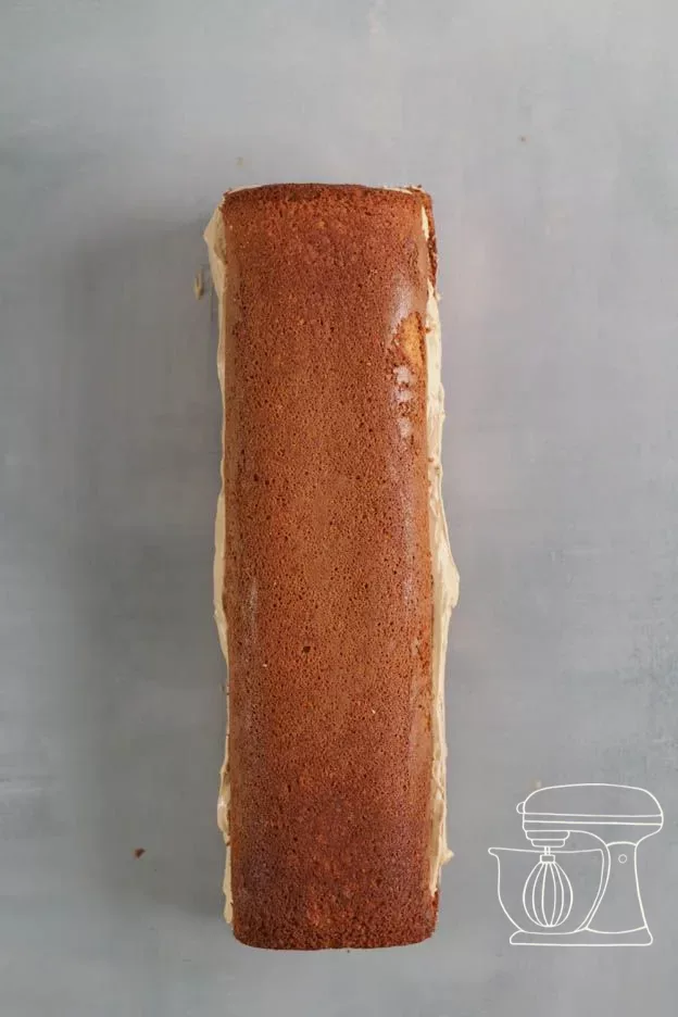 Disque de génoise bombé posé
