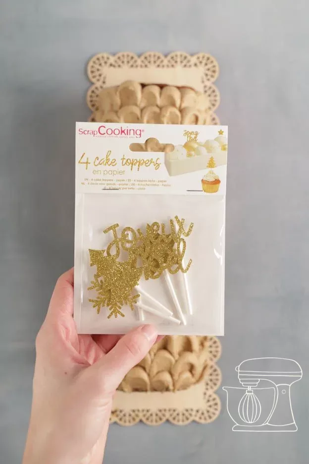 Cake topper Joyeux Noël