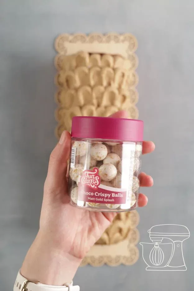 Perles croustillantes en chocolat blanc