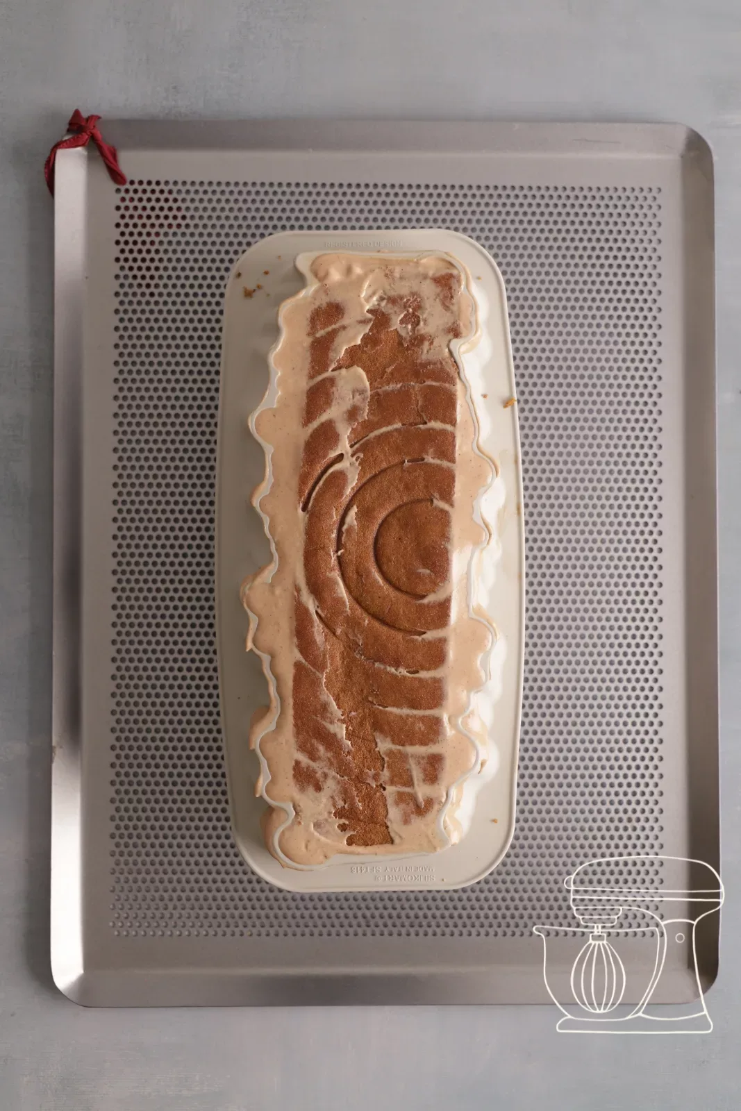 Bûche su griglia forata per il congelamento