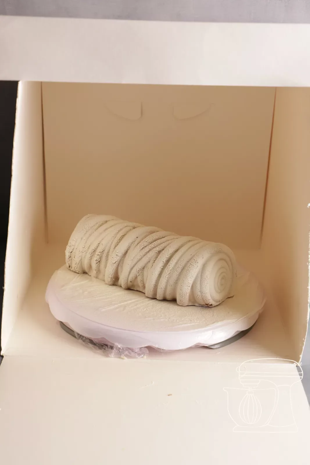 Bûche ricoperta di velluto