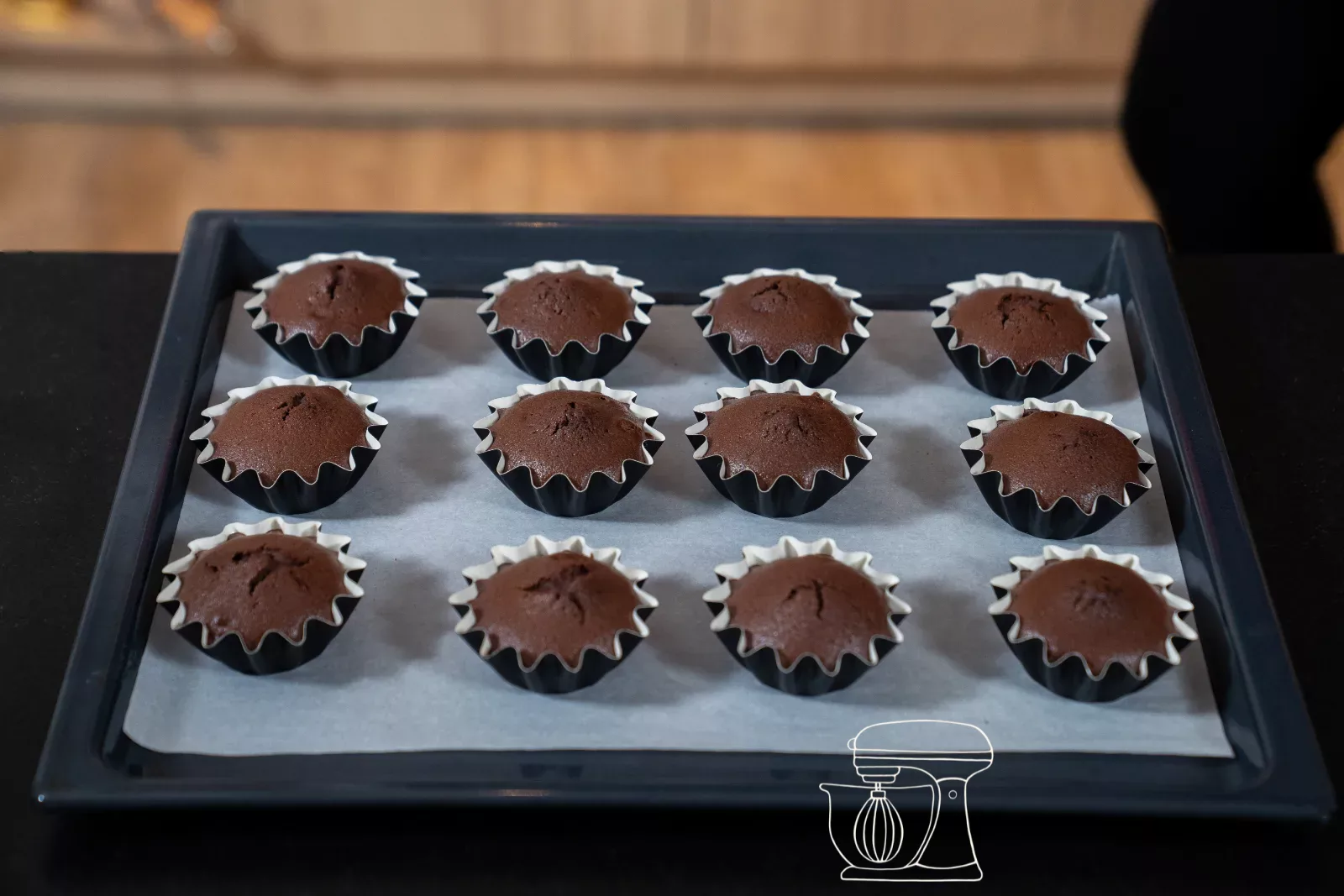 Oreo-Cupcakes für Halloween – 70 °C Umluft, 16 Minuten