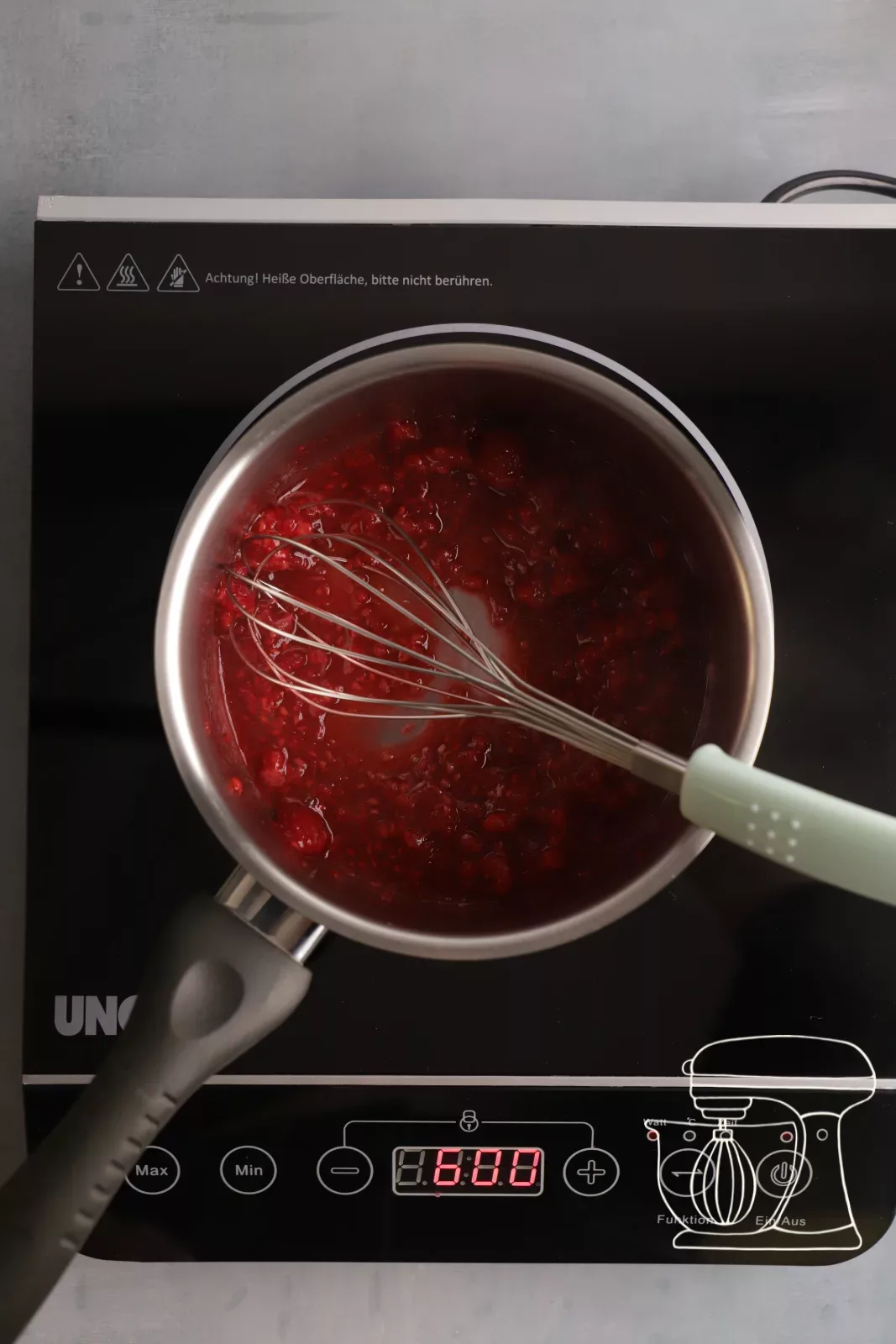 Broken-down raspberries