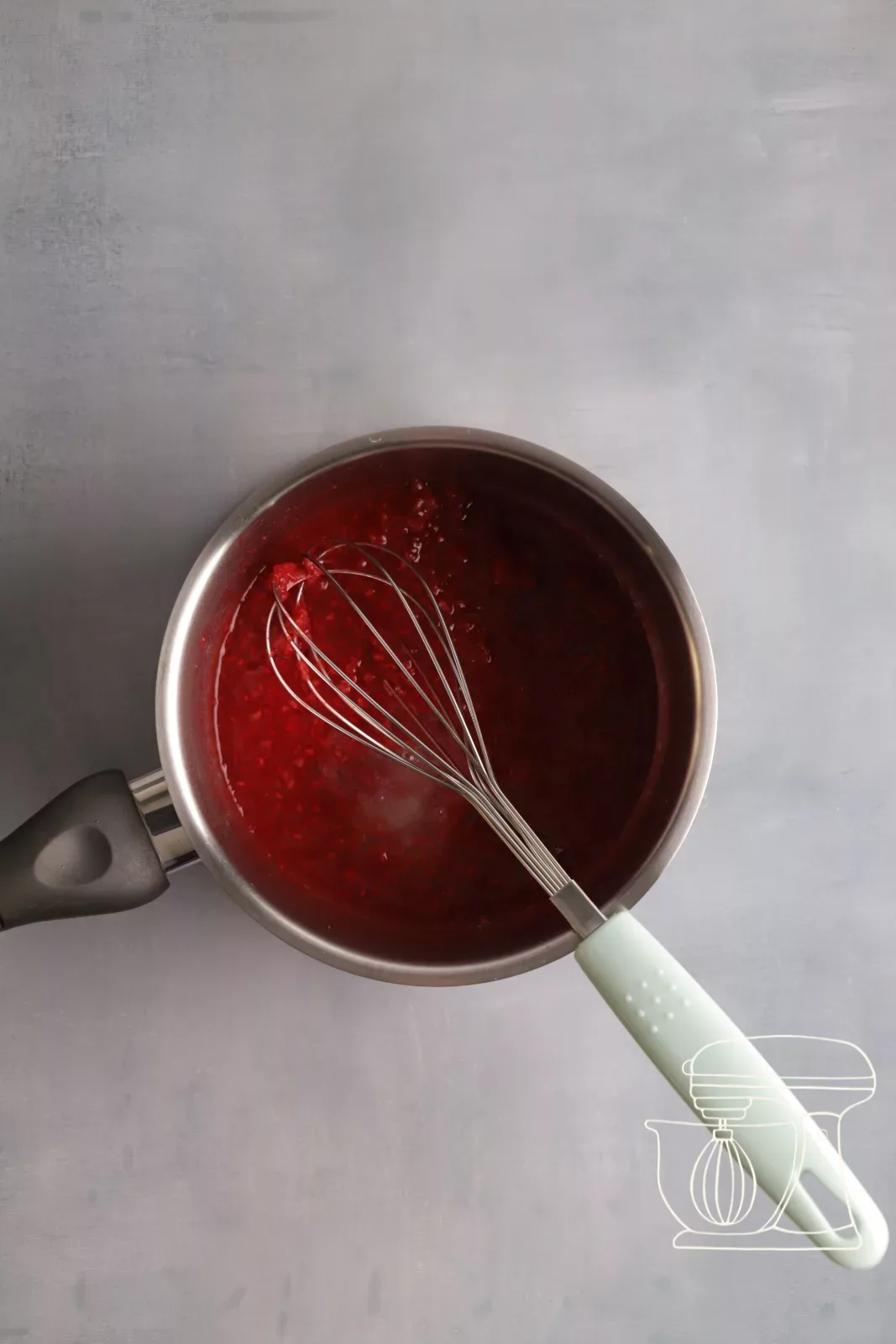 Stirring in the gelatine