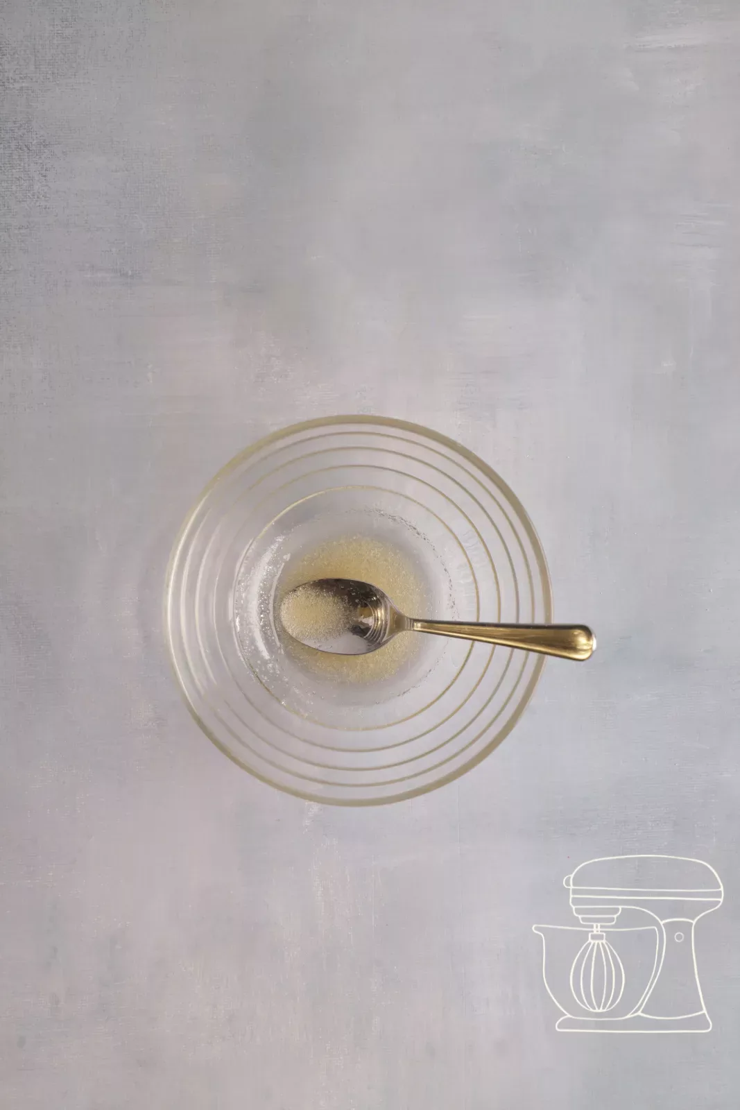 Gelatine stirred with water