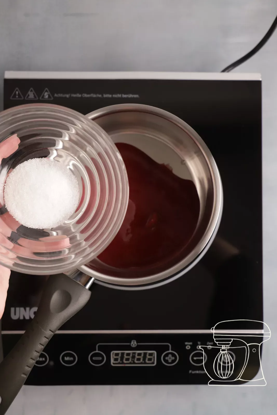 Adding the sugar