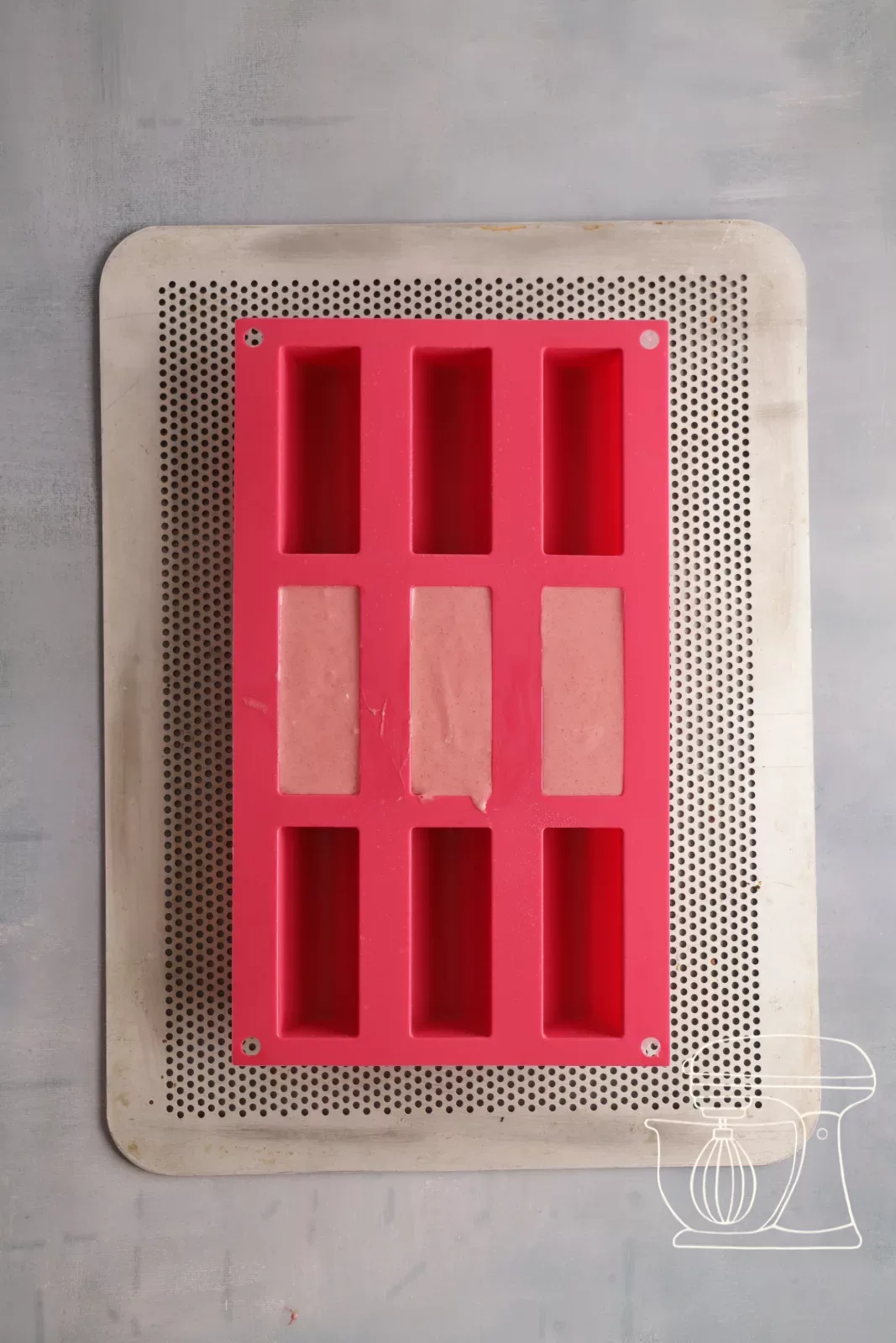 Three filled raspberry inserts