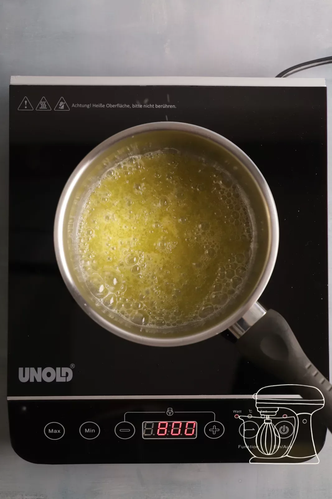 Foaming butter