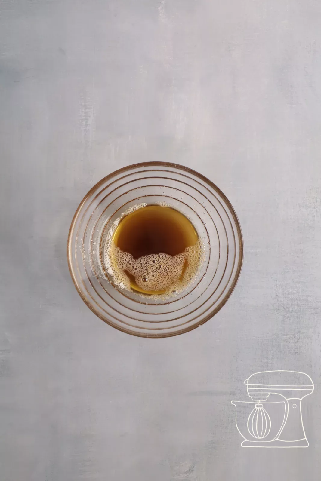 Nut butter in the glass bowl