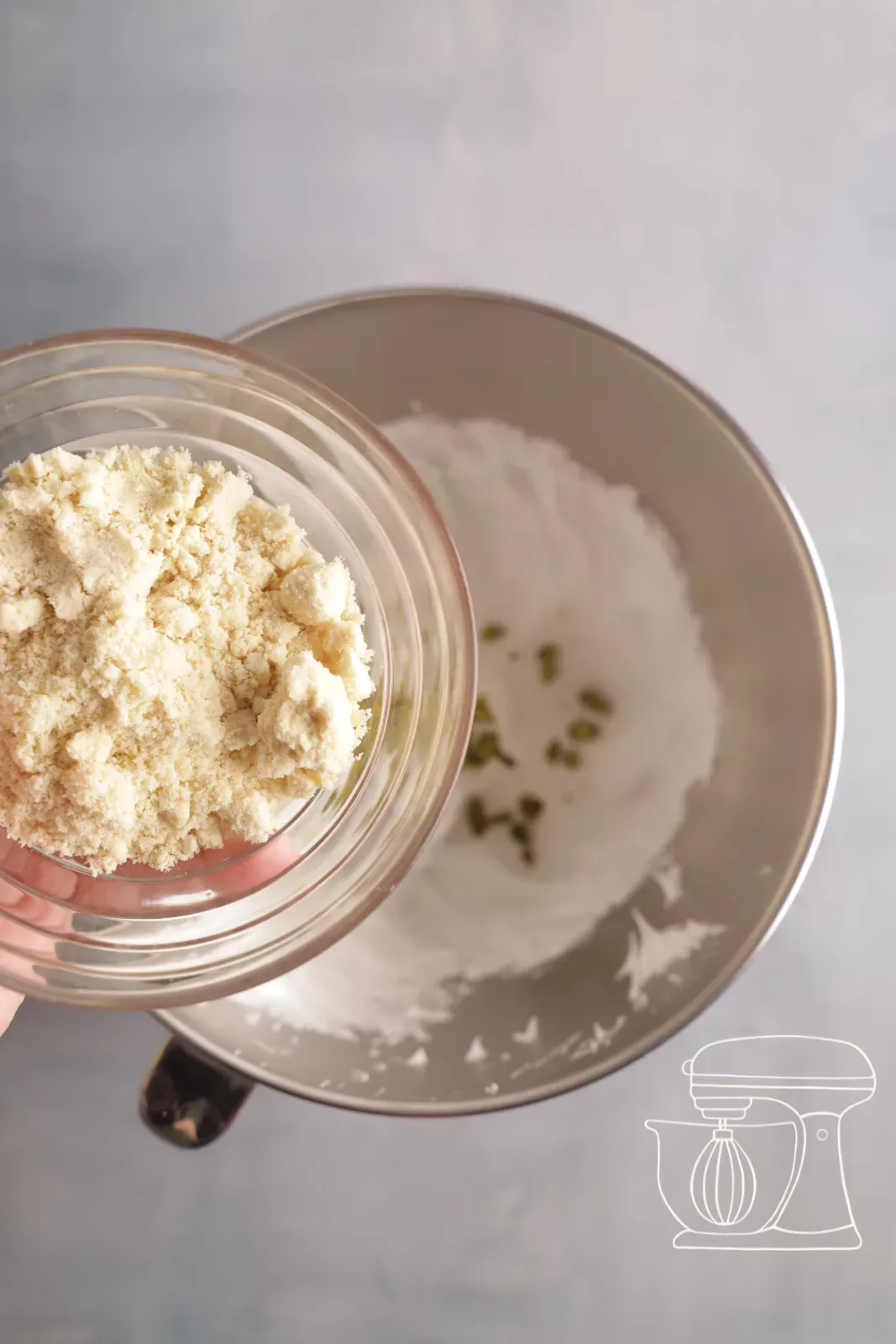 Adding almond flour