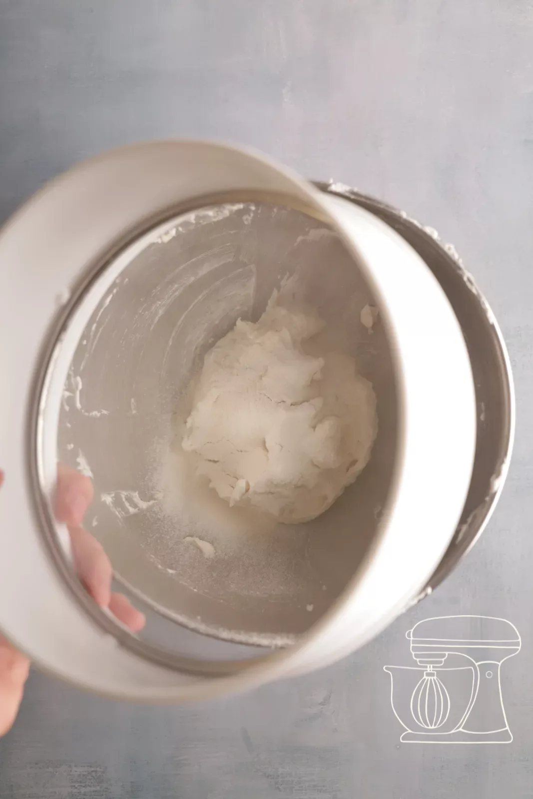 Sieving in the flour