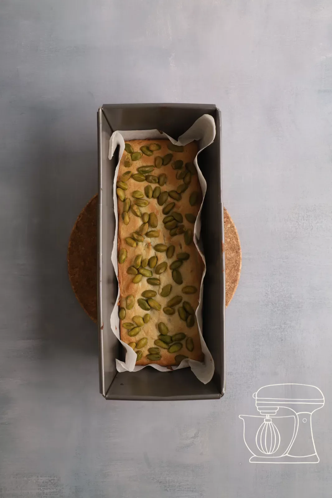 Baked Financier in the tin