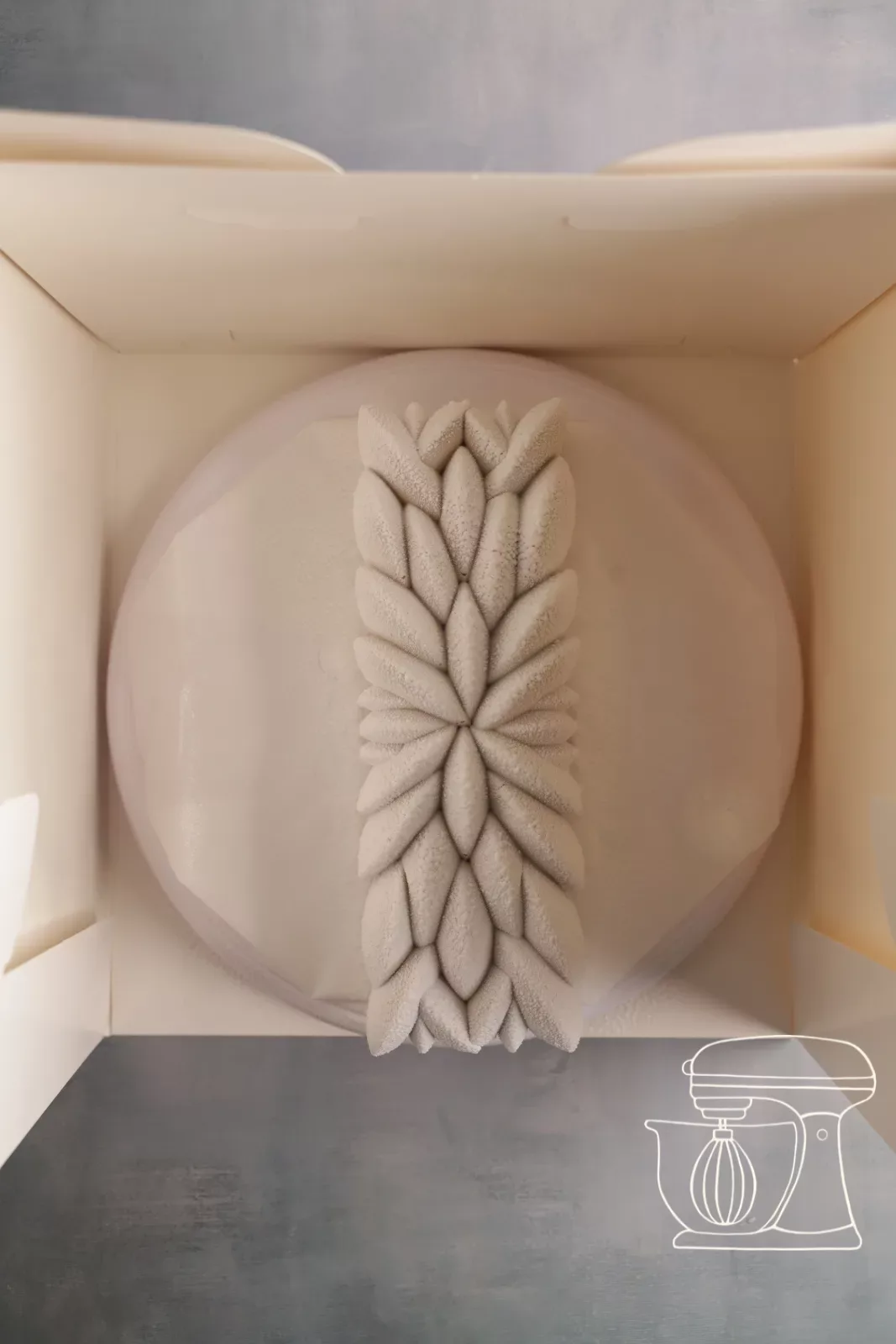 Flocked bûche
