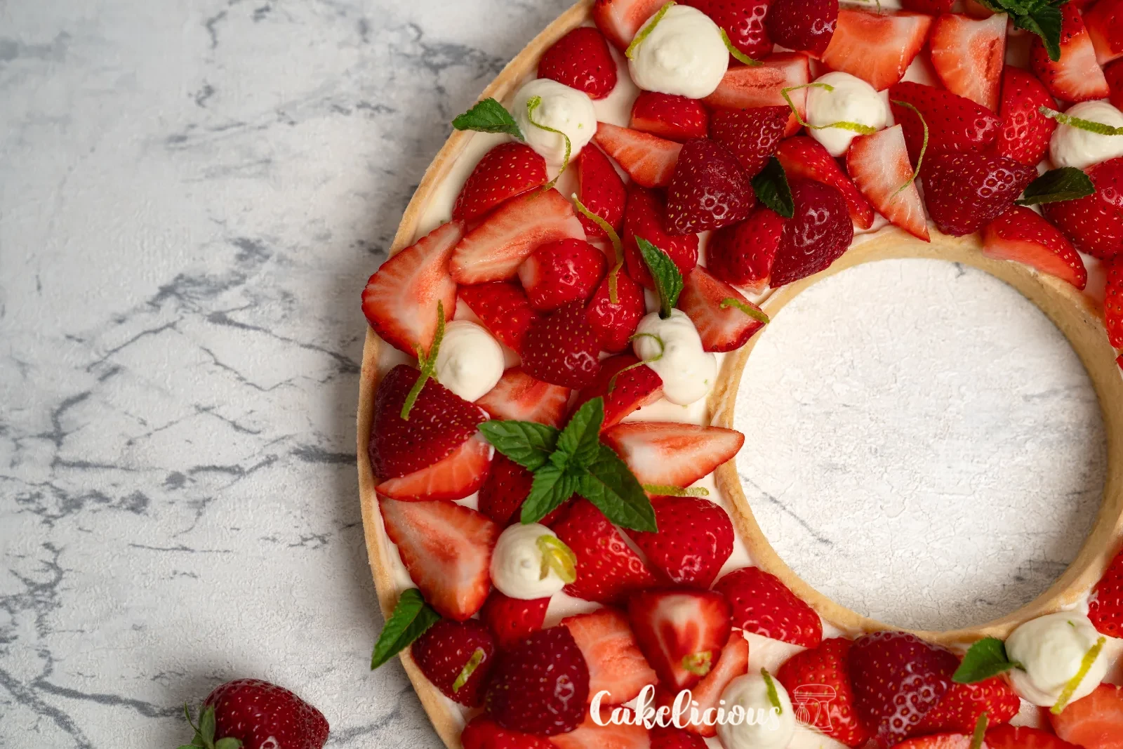 Poptart-style quark tart with fresh fruit and lime