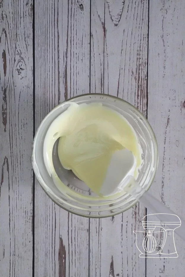 Chocolat blanc fondu