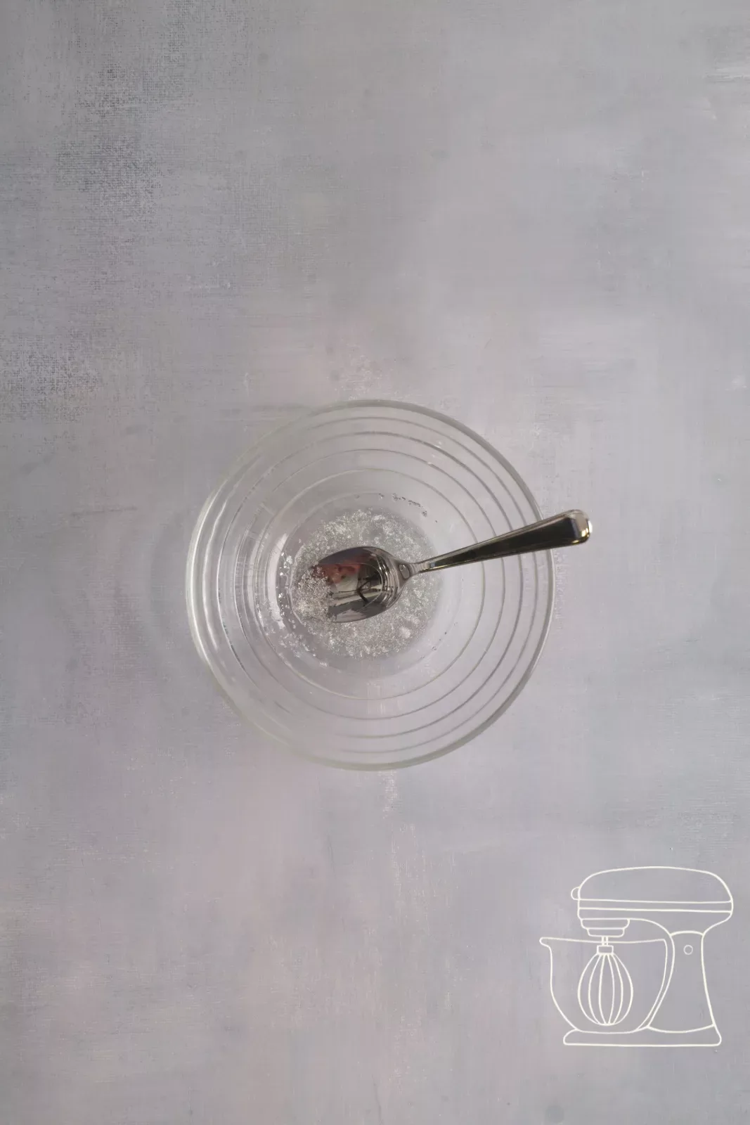 Gelatine mit Wasser verrührt