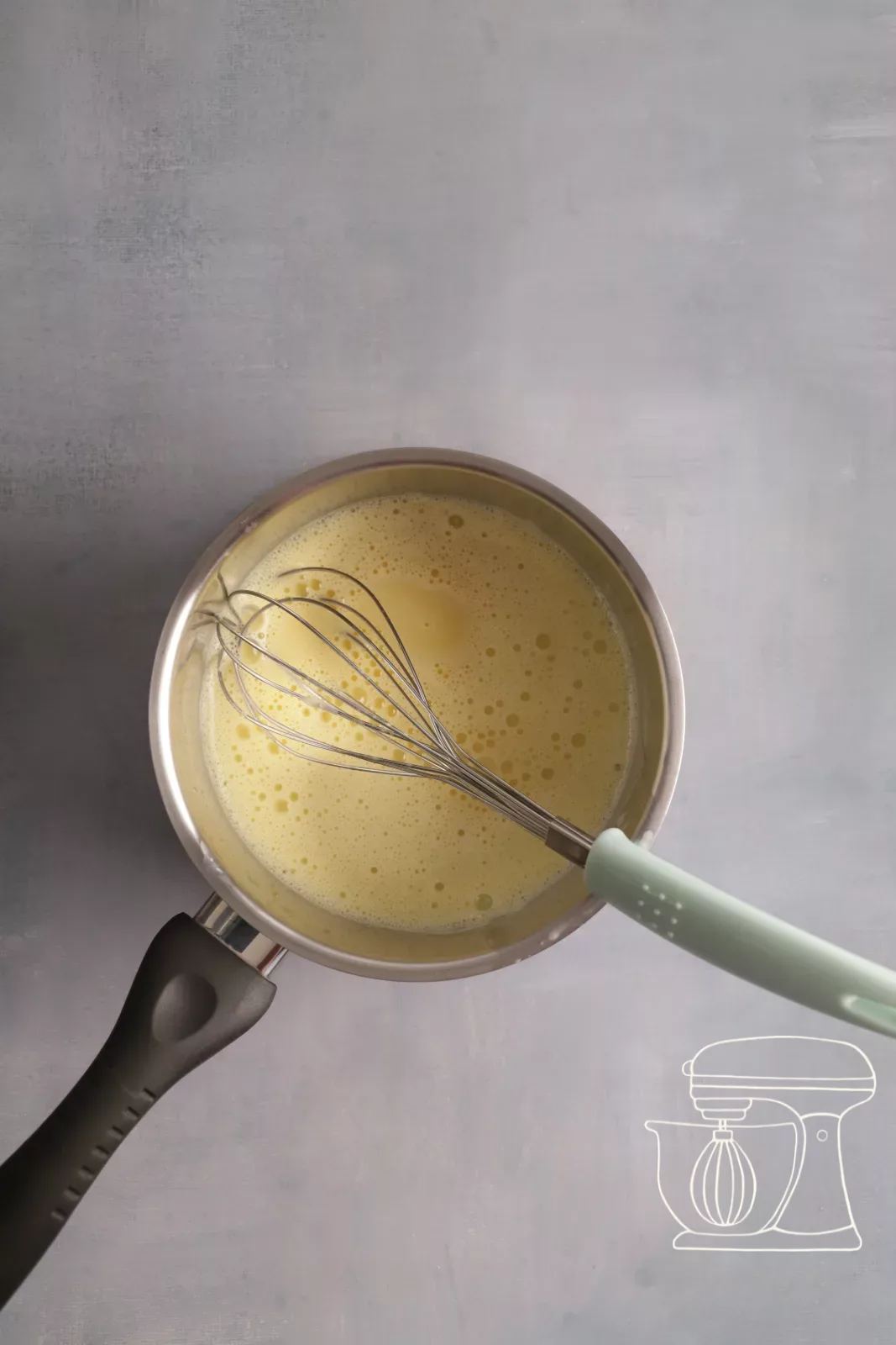 Creme zurück in den Topf