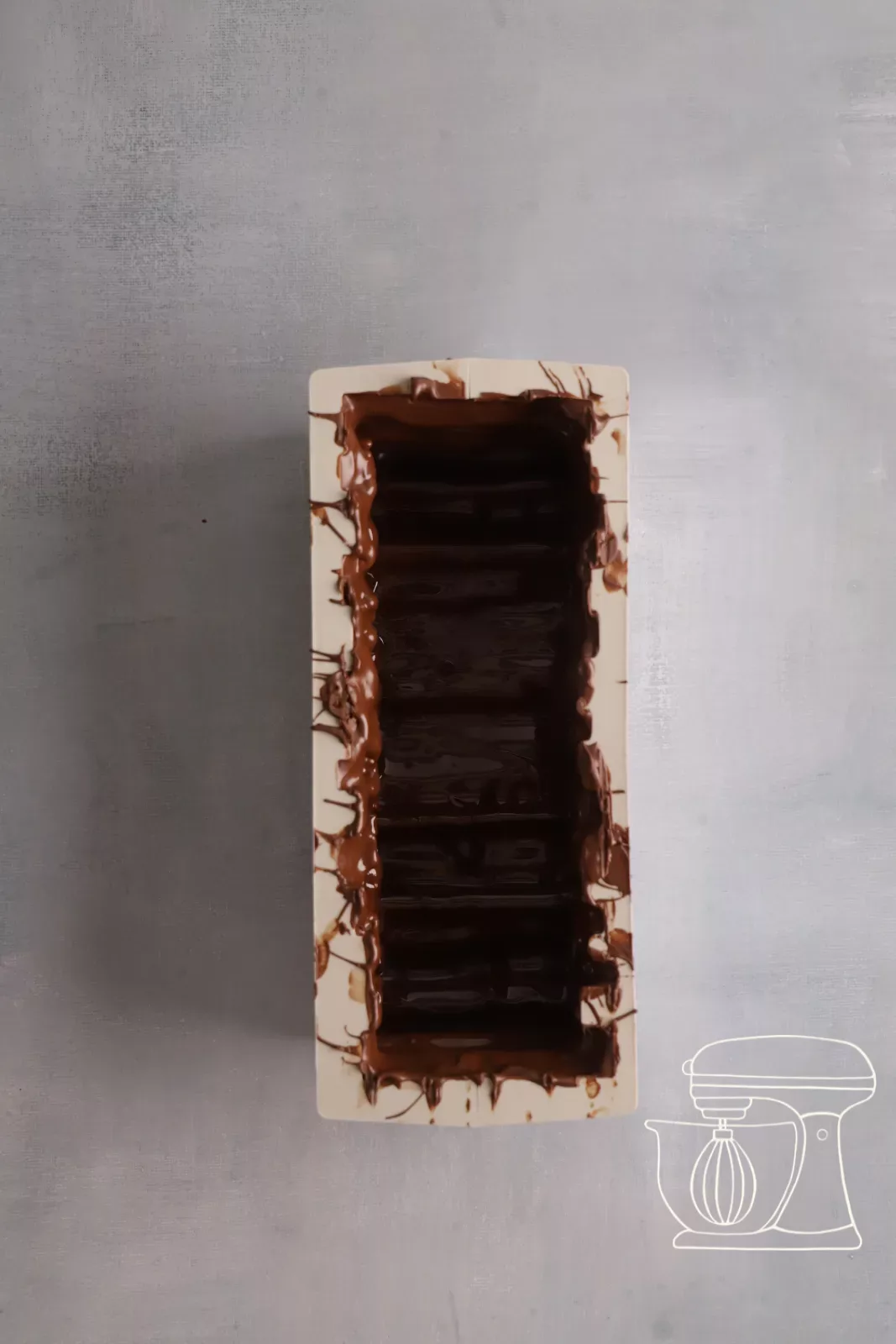 Form mit Schokoladenschale