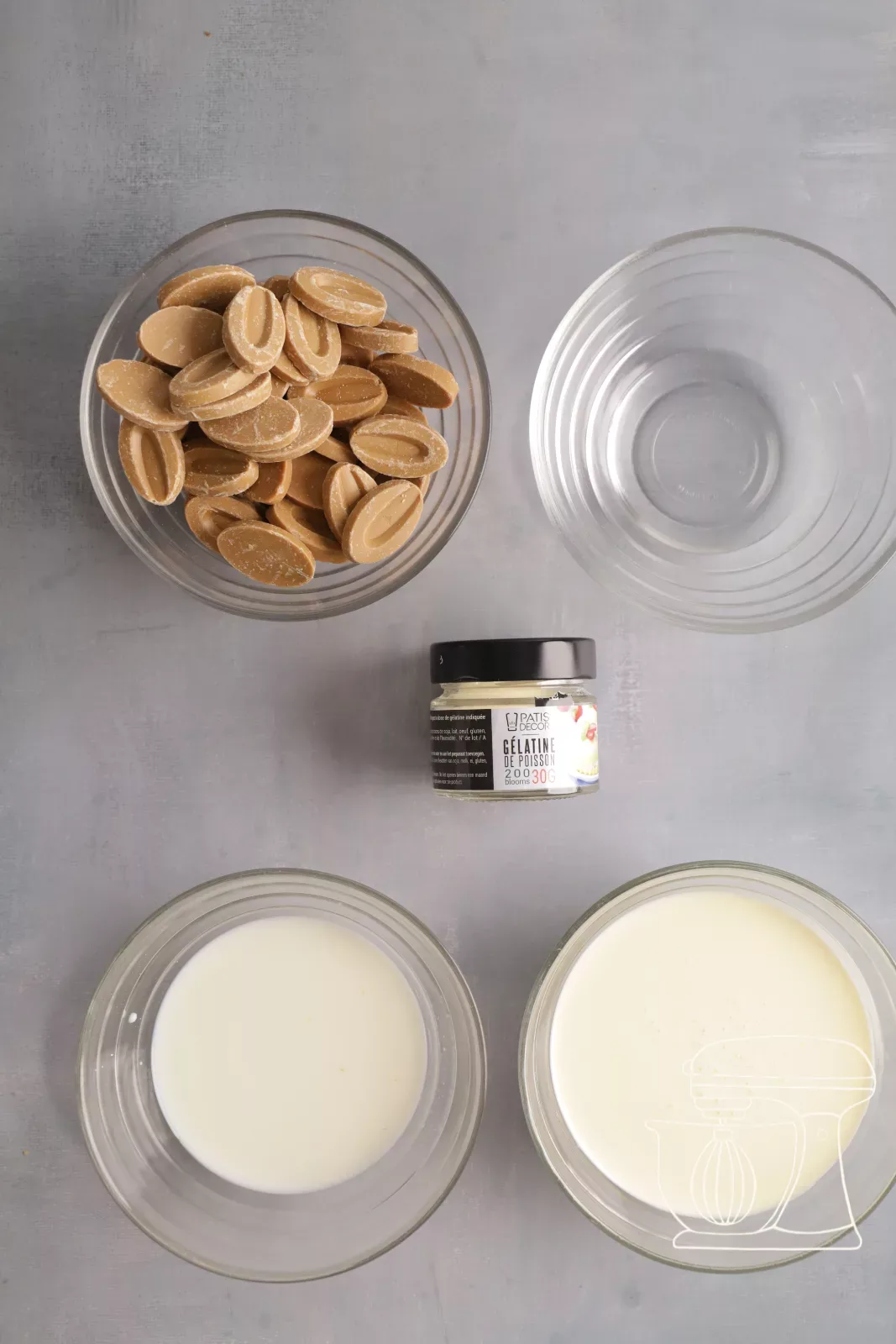 Zutaten für die Dulcey-Mousse