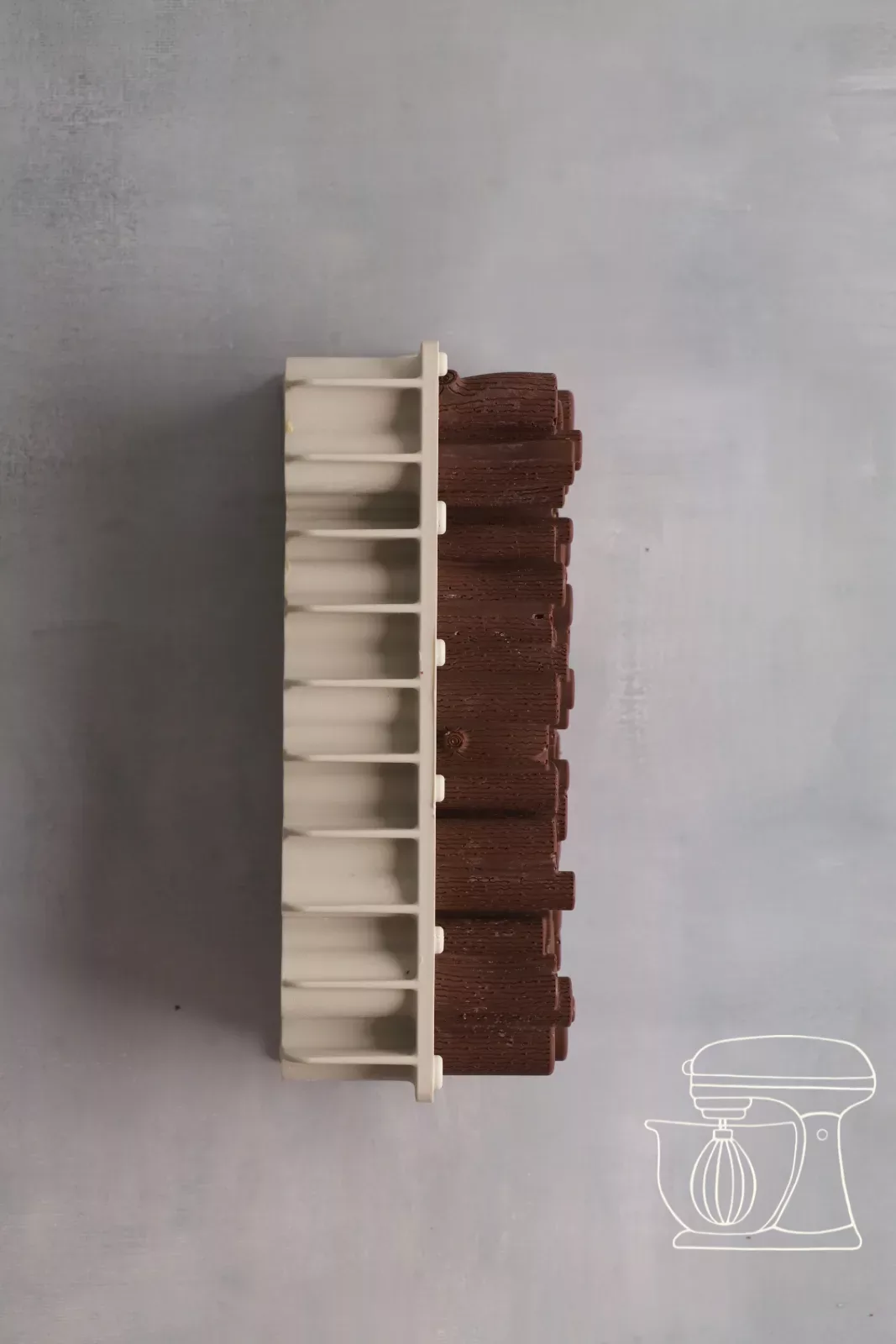 Bûche aus der Form lösen