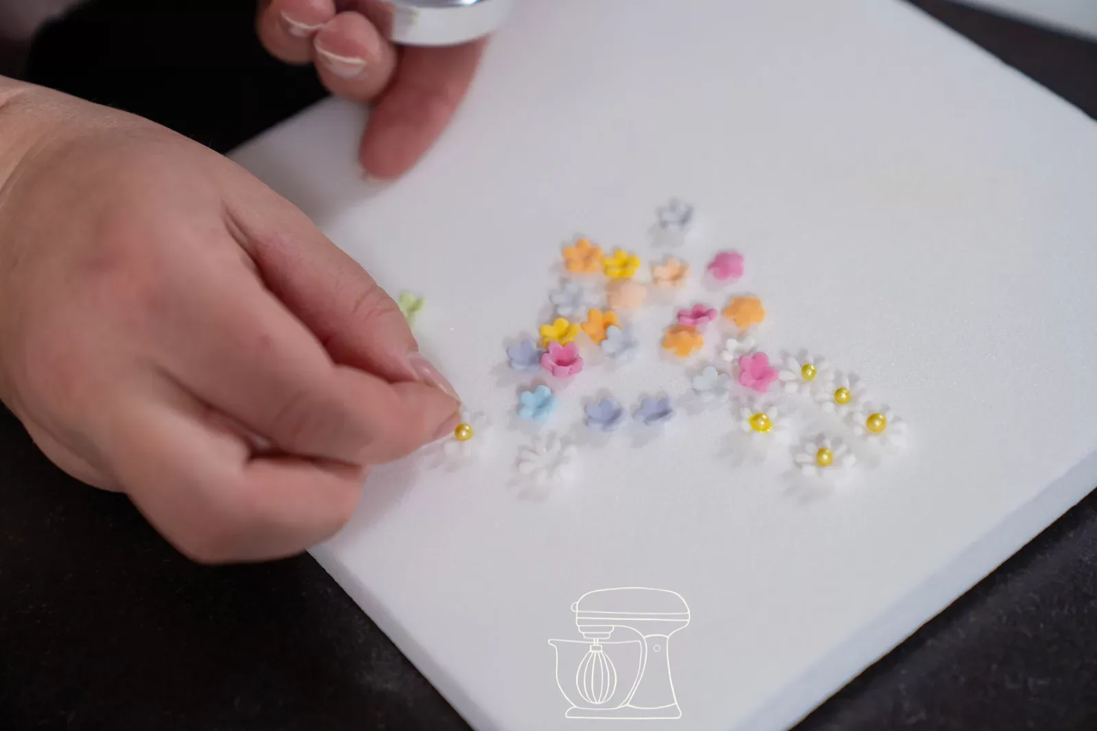 Blumenkranz auf dem Geist