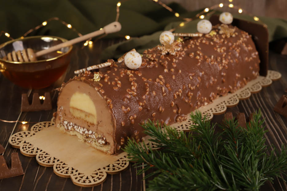 Toblerone Yule Log