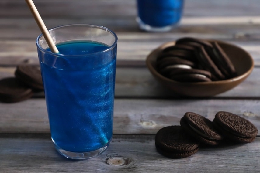 Blue Glittery Drink