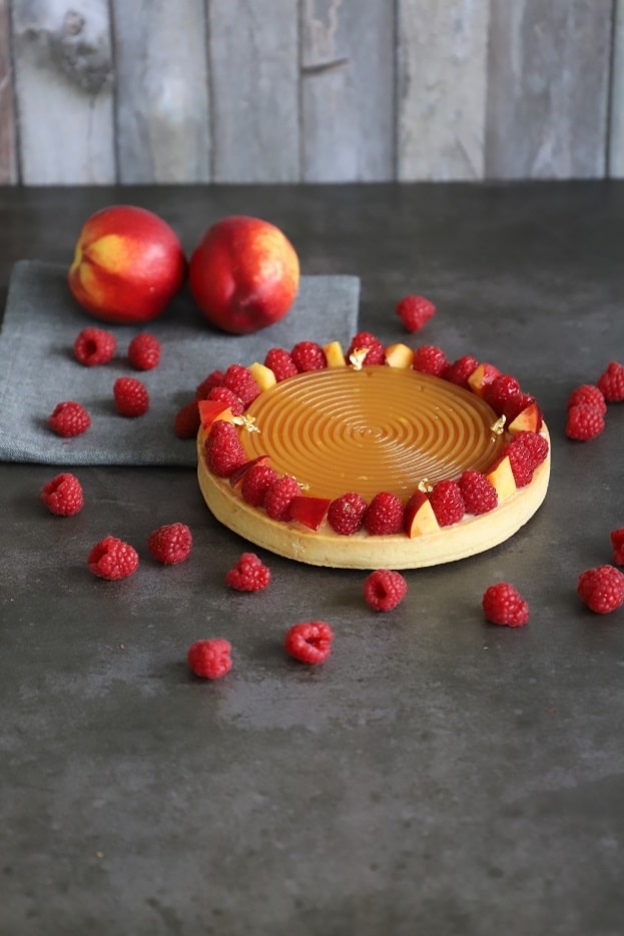 Nectarine-Raspberry Tart