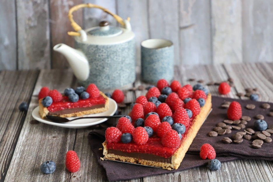 Choco-Raspberry Tart