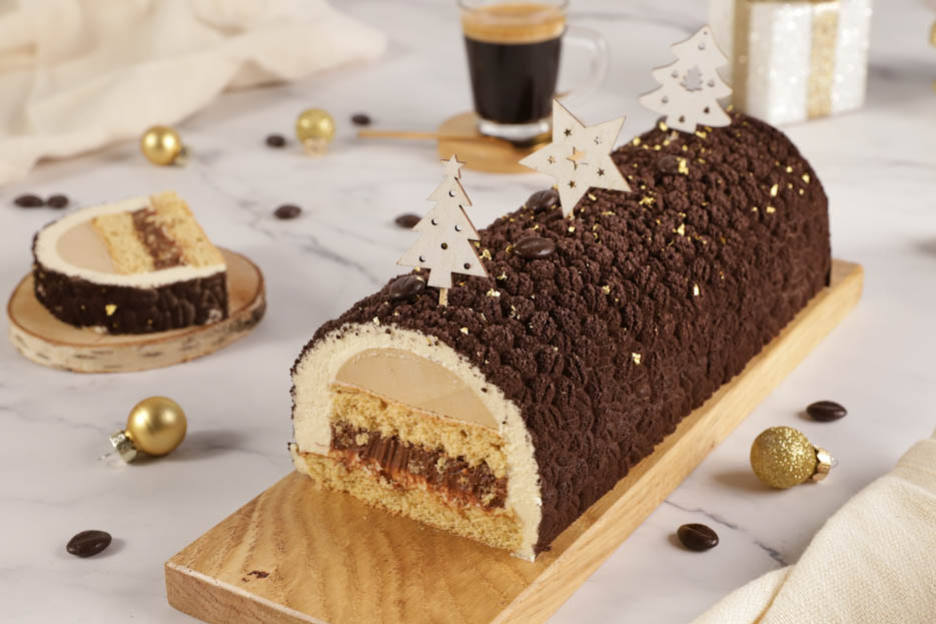 Tiramisu Yule Log