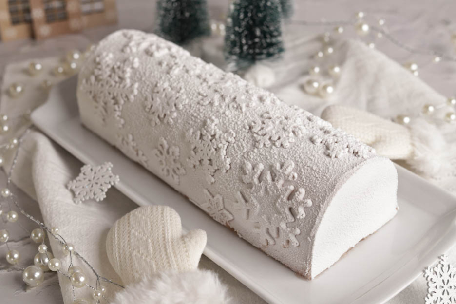Strawberry-Lime Yule Log
